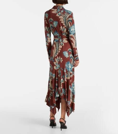 ETRO Floral asymmetric shirt dress 3