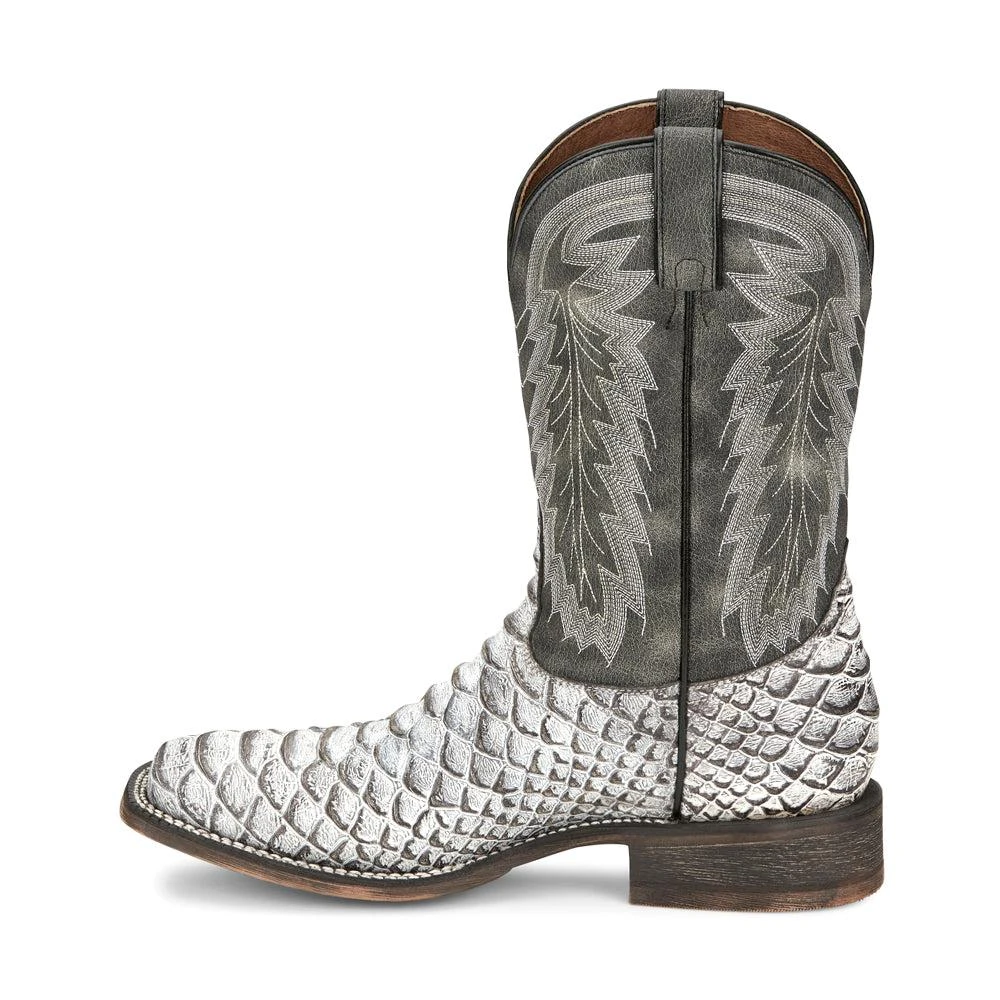 Nocona Boots Mescalero Rodeo Snake Print Square Toe Cowboy Boots 3