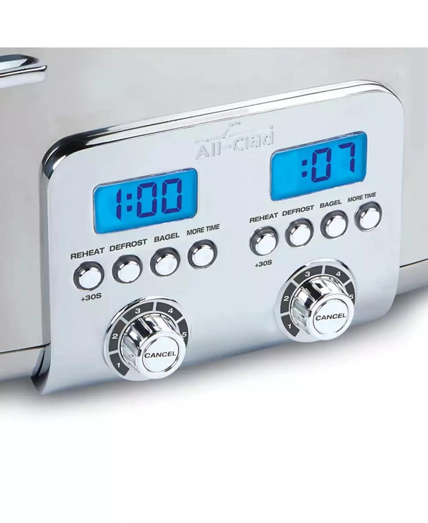 All-Clad Digital Stainless Steel 8.9" Toaster, 4 Slice 5