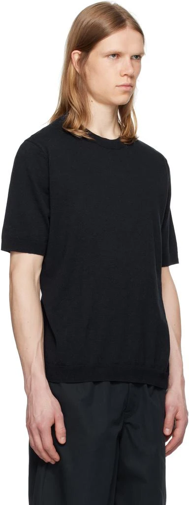 Norse Projects Navy Rhys Cotton Linen T-shirt 2