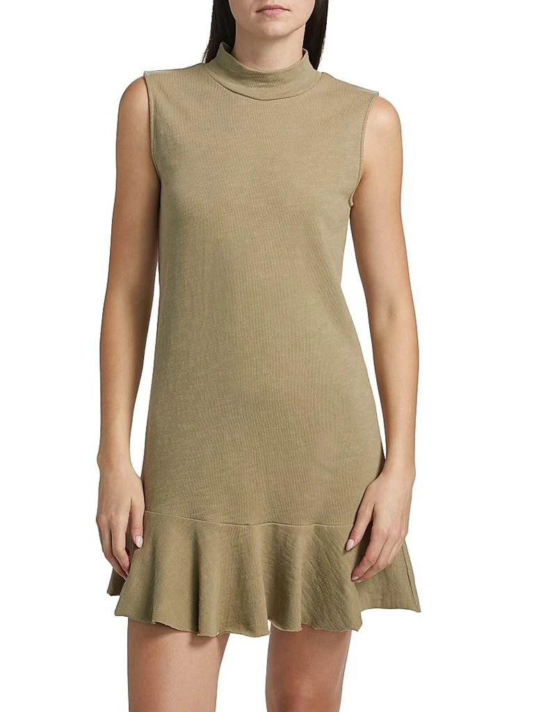 ATM Anthony Thomas Melillo Cotton Jersey Mock Turtleneck Minidress 3