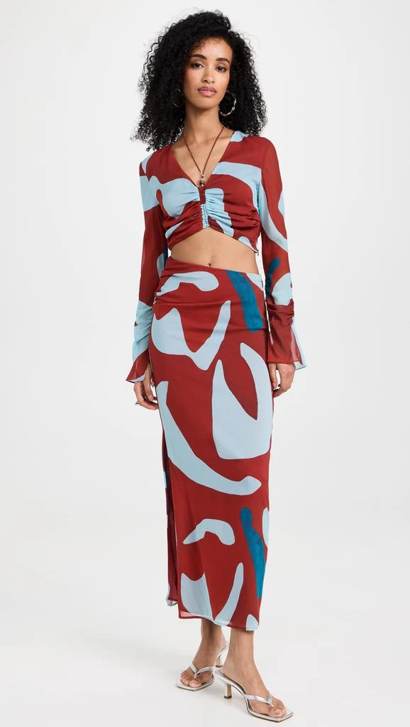 SIR. Frankie Gathered Sleeve Top 4