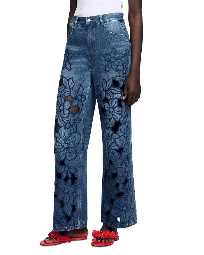 Spring High Rise Straight Jeans in Blue Jean – On Sale Now with Up