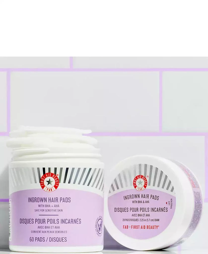 First Aid Beauty Ingrown Hair Pads With BHA & AHA, 60 pads 2