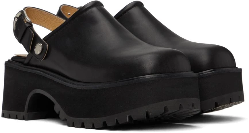 Marge Sherwood Black 70's Clogs 4