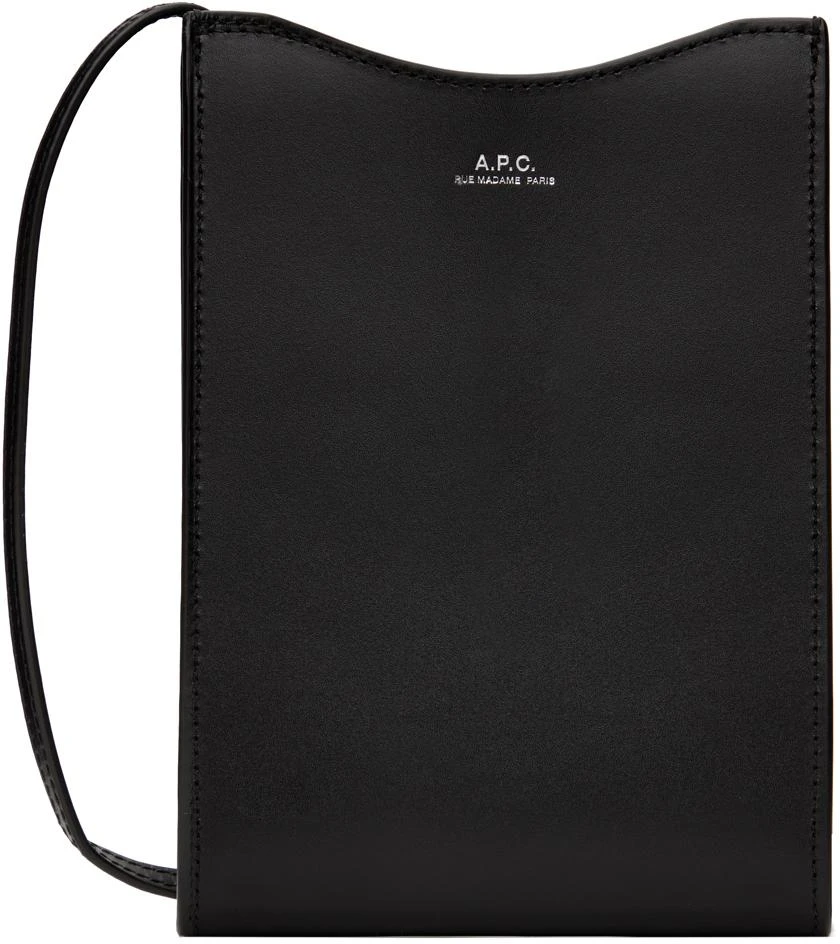A.P.C. Black Jamie Neck Pouch 1