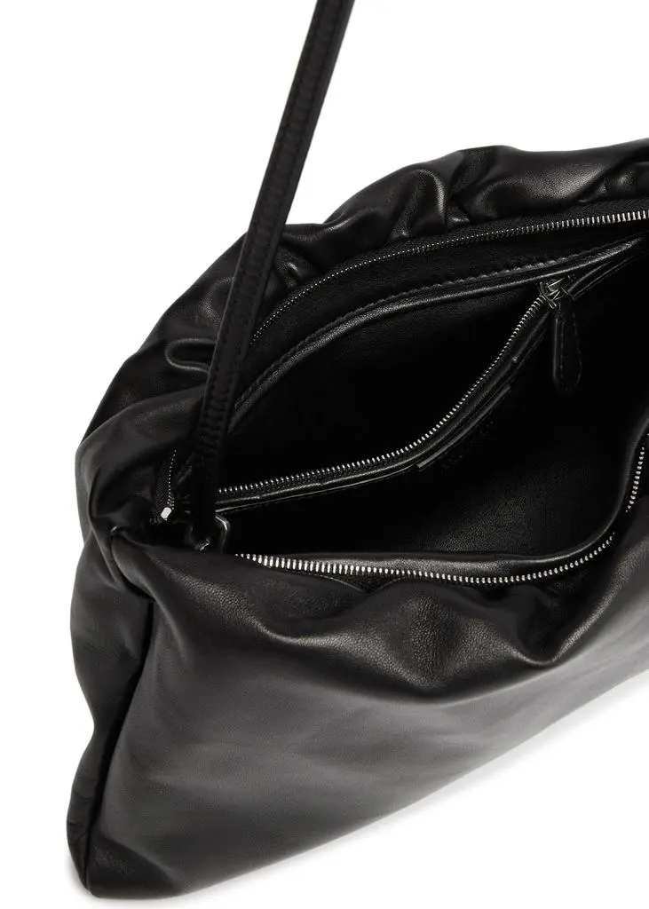 The Row Bourse XL leather shoulder bag 4