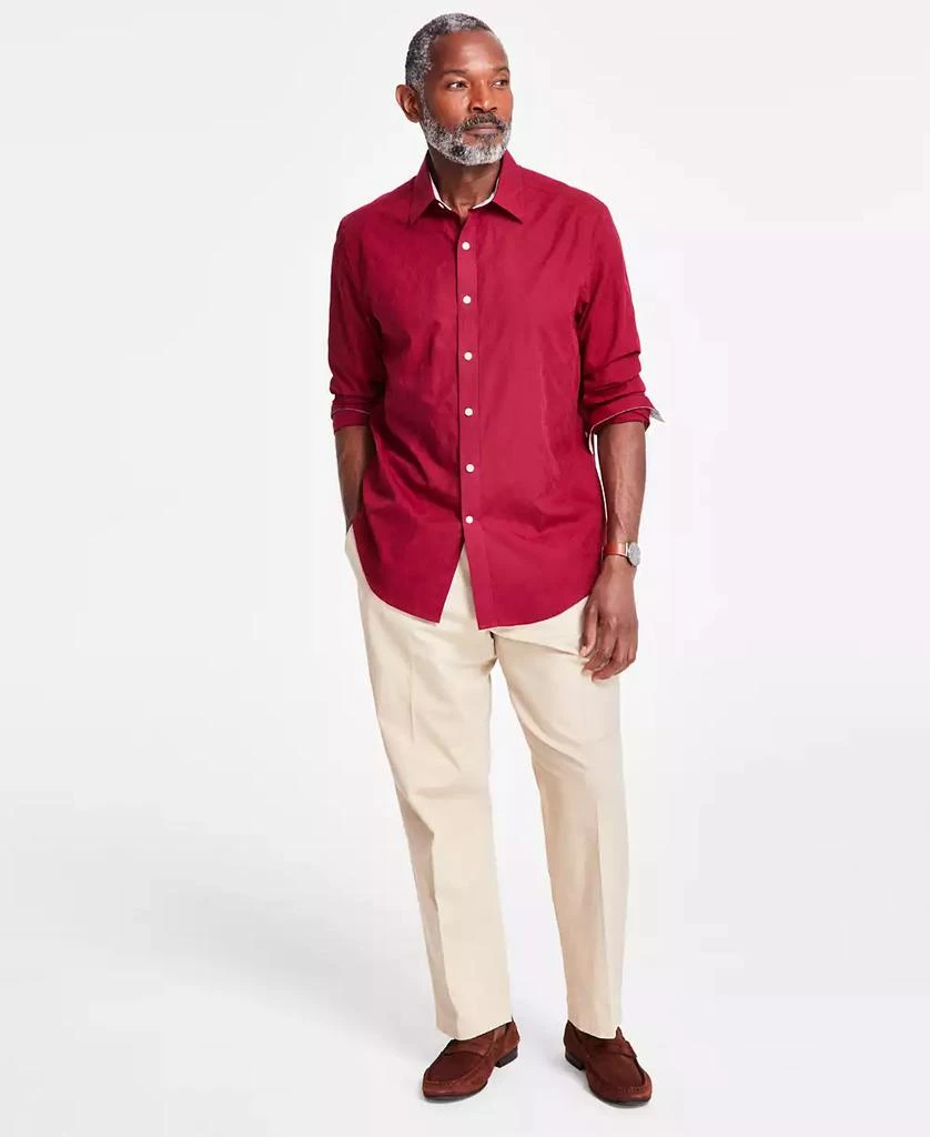 Club Room Men's Long Sleeve Diamond Jacquard Button-Front Shirt, Exclusively at Macy's 2