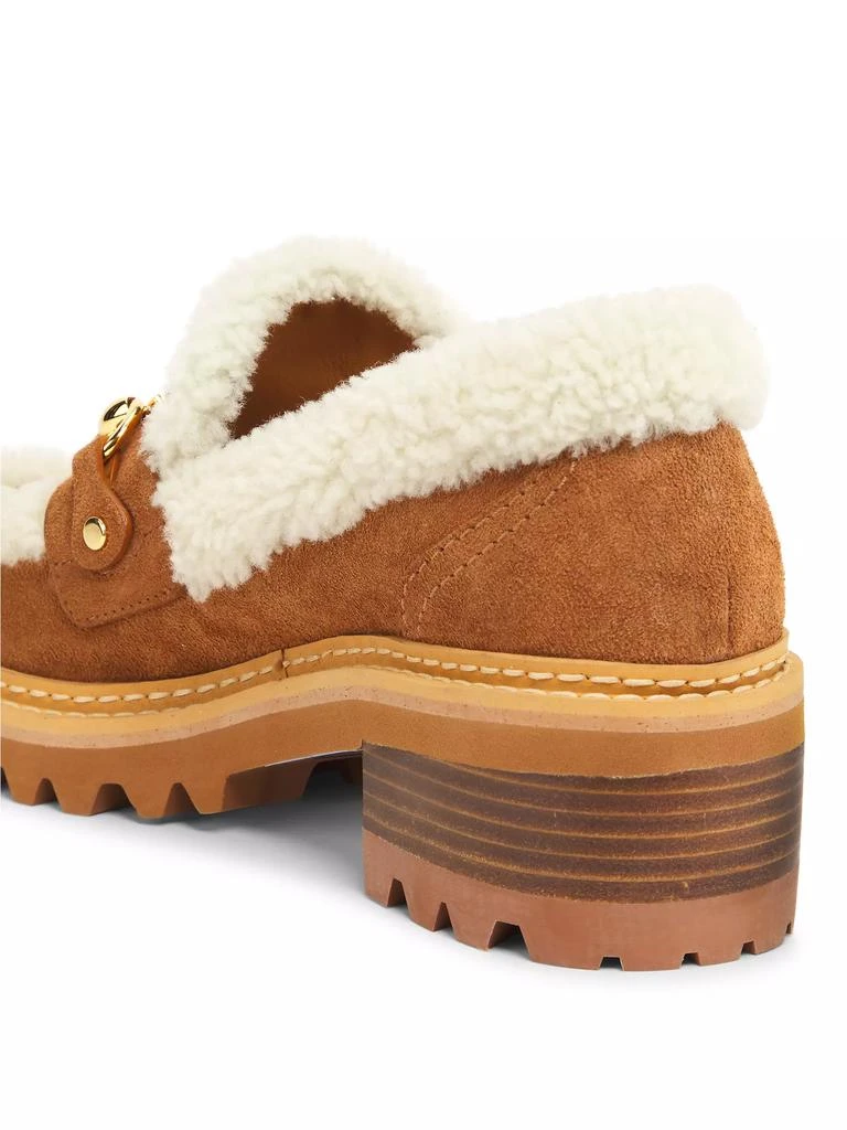 See by Chloé Juliet Leather & Shearling Loafers 3