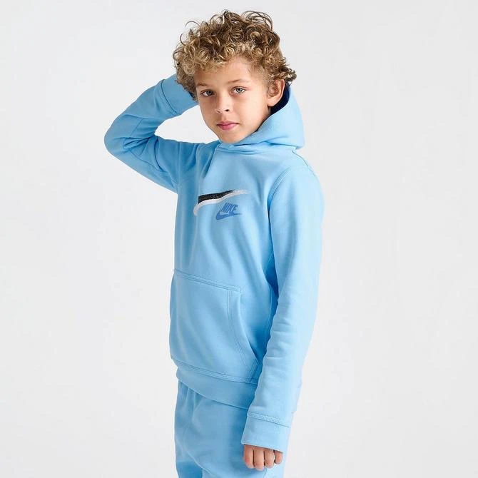 NIKE Boys' Nike Sportswear Fleece Graphic Pullover Hoodie 3