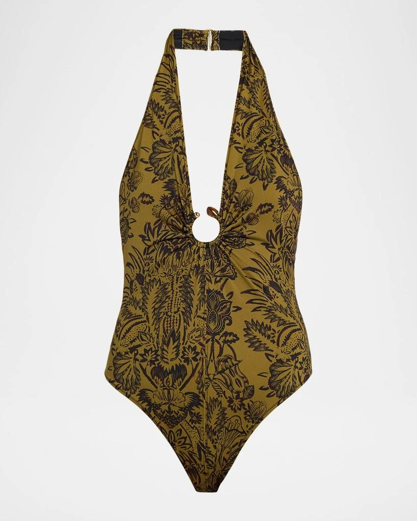 Ulla Johnson Milos Halter One-Piece Swimsuit 1