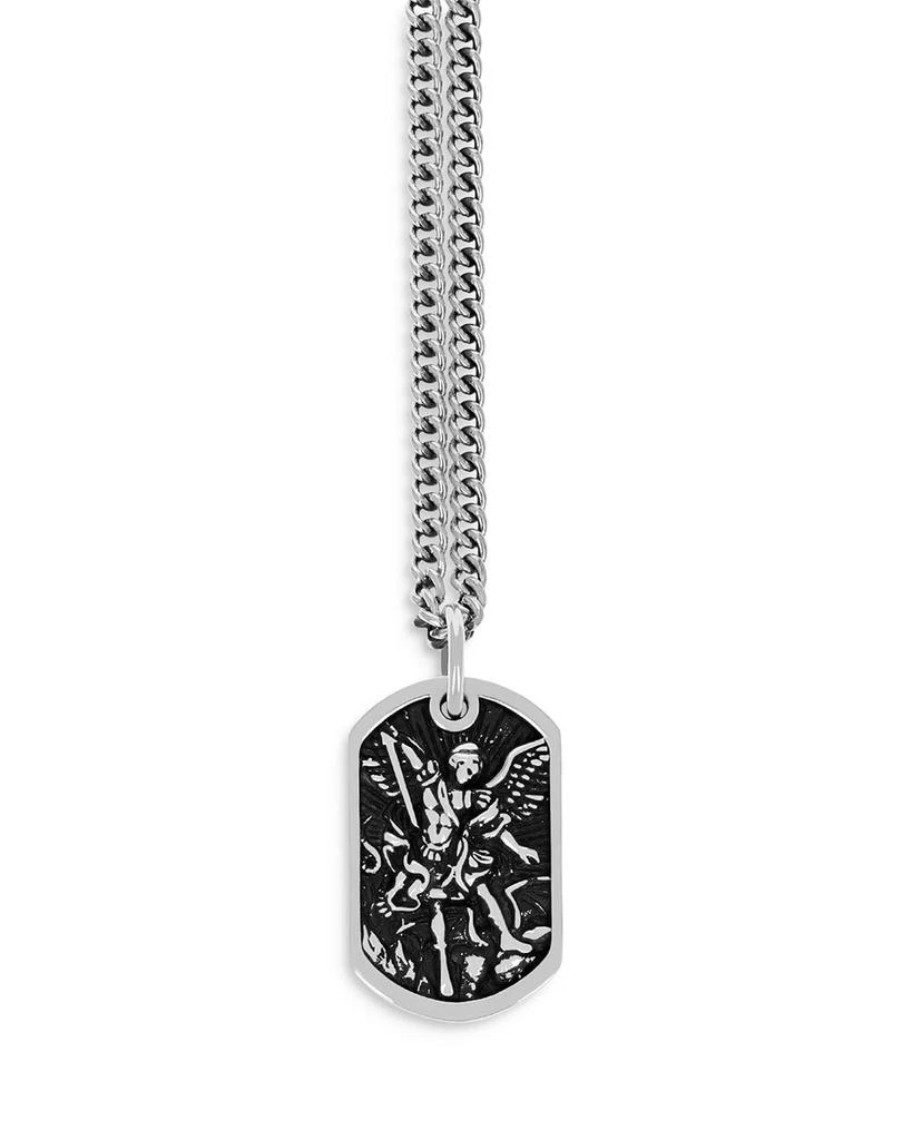 King Baby Saint Michael Dog Tag Pendant Necklace, 24" 1