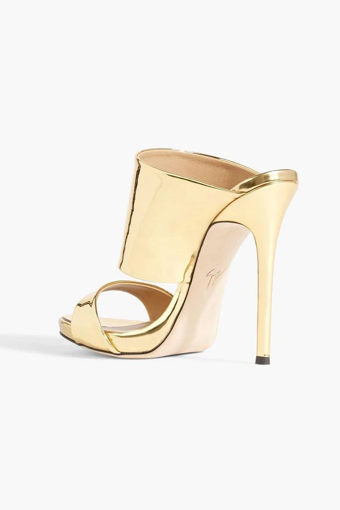 Giuseppe Zanotti Andrea faux mirrored-leather mules 3