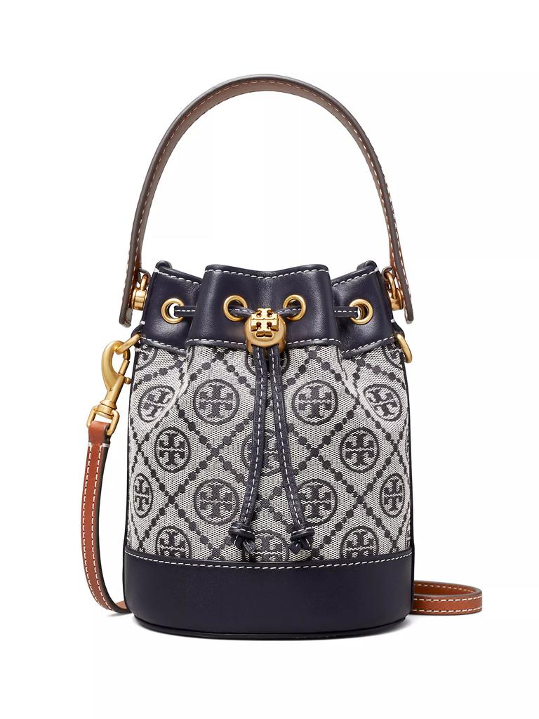 Tory Burch Mini T Monogram Jacquard Bucket Bag