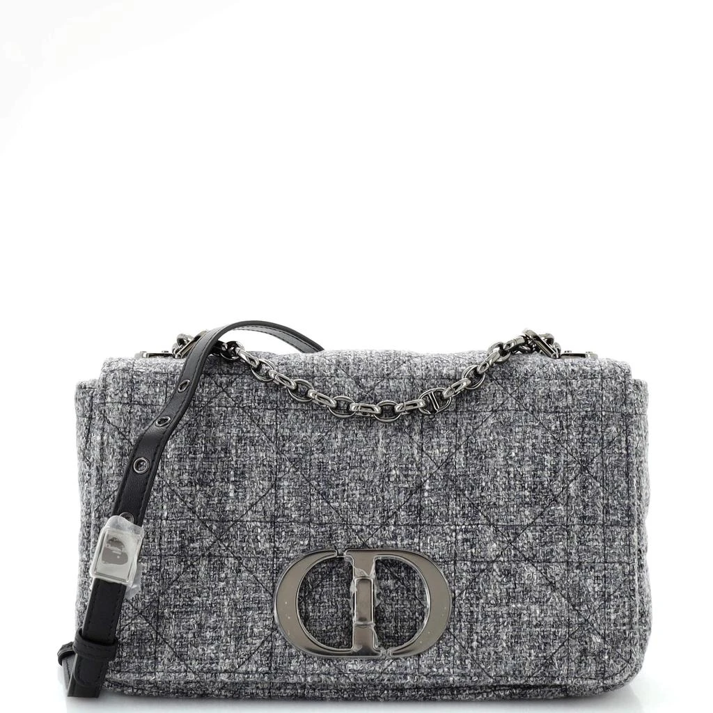 Dior Caro Bag Macrocannage Quilt Linen Medium 1