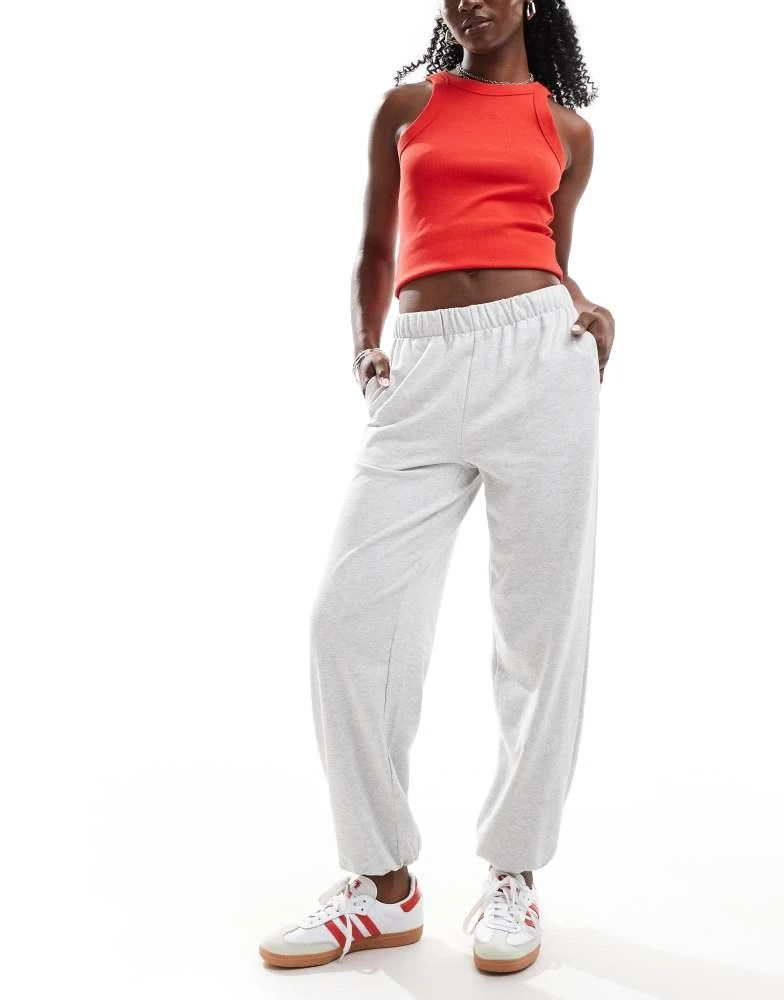 Bershka Bershka joggers in grey 4