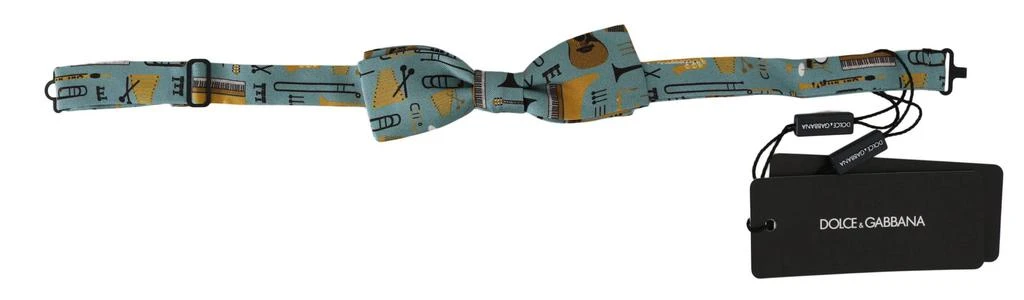 Dolce & Gabbana Dolce & Gabbana  Mint Green Jazz Club Adjustable Neck Papillon Bow Tie 1