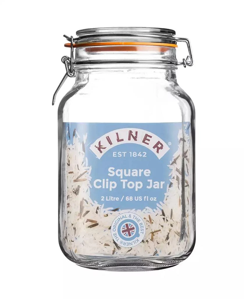Kilner Set of 3 Square Clip Top Jars 4
