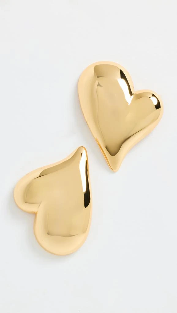 Jenny Bird Mega Art Heart Button Earrings 1