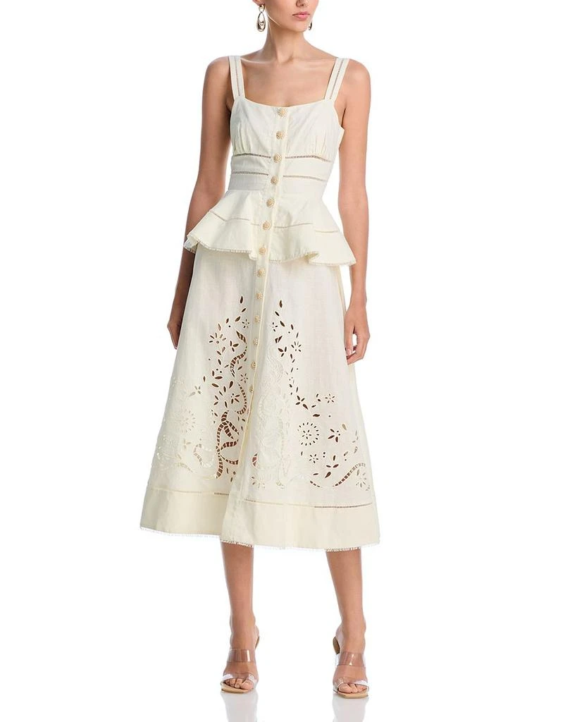 Self Portrait Peplum Midi Dress 1
