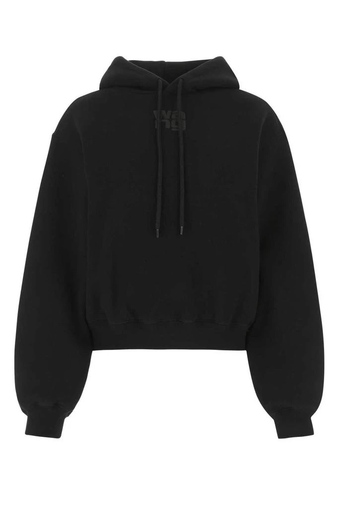 Alexander Wang T By Alexander Wang Logo Printed Drawstring Hoodie from Cettire