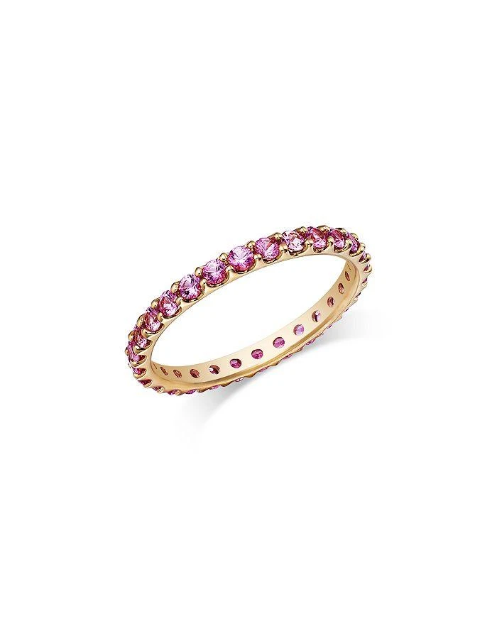 Bloomingdale
s Fine Collection Pink Sapphire Stacking Eternity Band in 14K Yellow Gold
