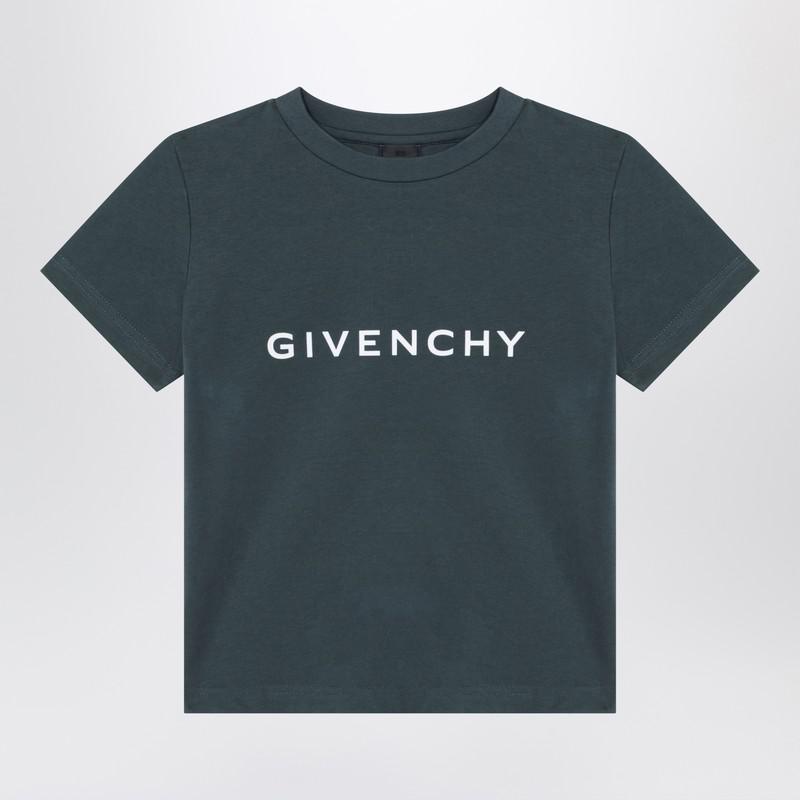 Givenchy Dark green T-shirt with logo
