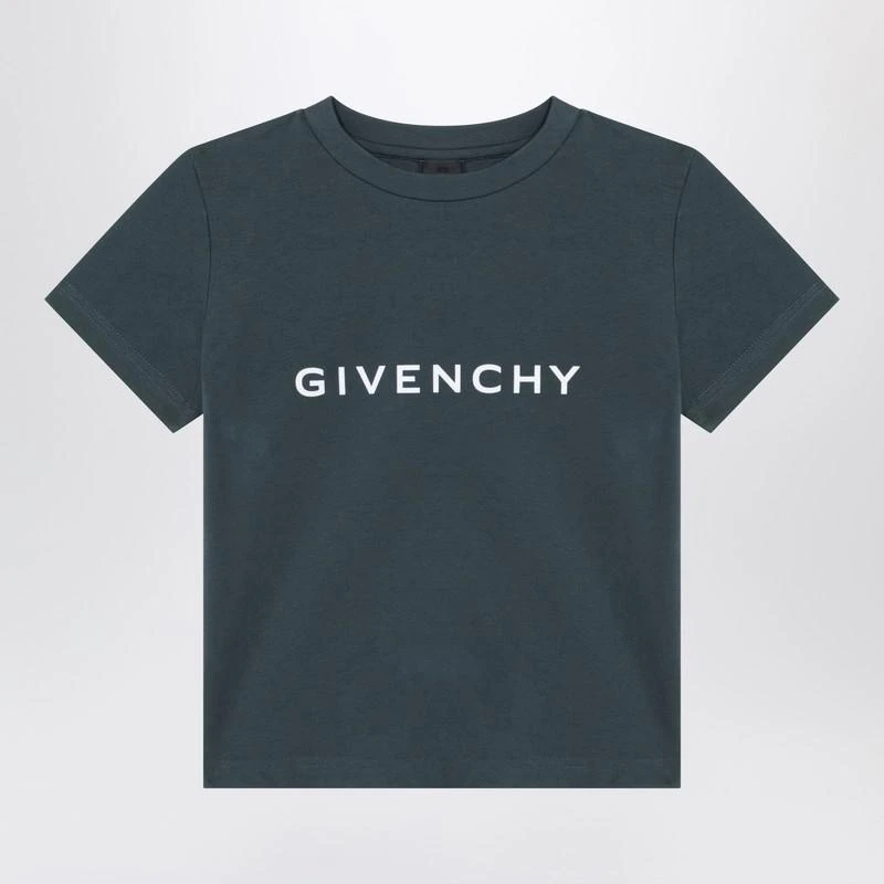 Givenchy Dark green T-shirt with logo 1