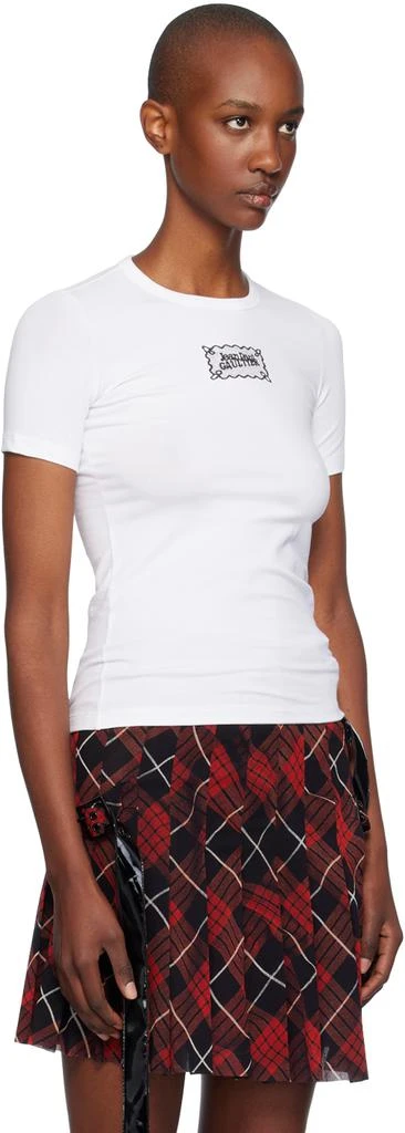 Jean Paul Gaultier White Lace Label Baby Tee T-shirt 2