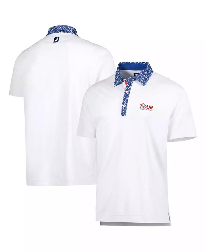 FootJoy Men's White TOUR Championship Tulip ProDry Polo