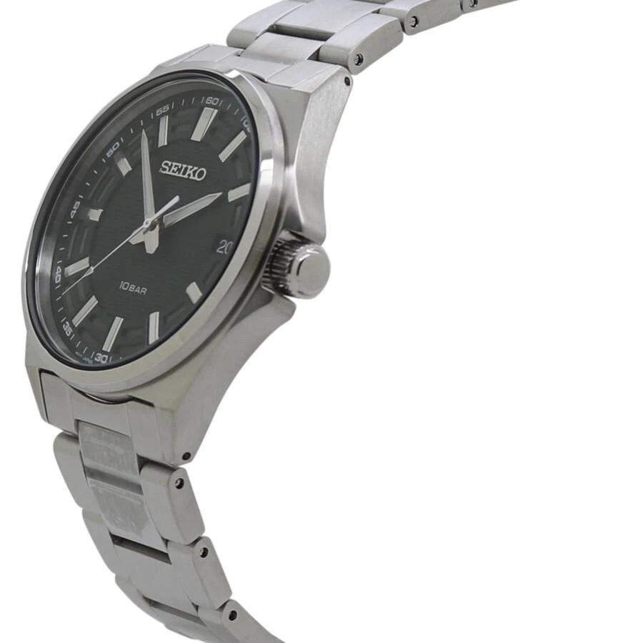 Seiko Quartz Green Dial Stainless Steel Men's Watch SUR503P1 2