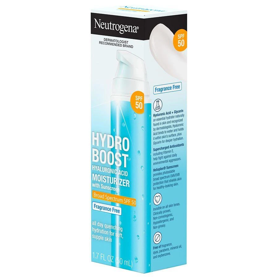 Neutrogena Hydro Boost SPF 50 Hyaluronic Acid Moisturizer 9
