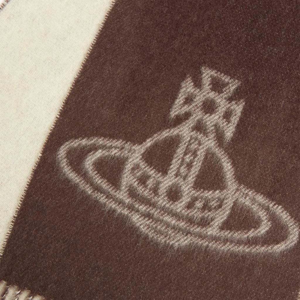 Vivienne Westwood Double Face Orb Wool Scarf 3
