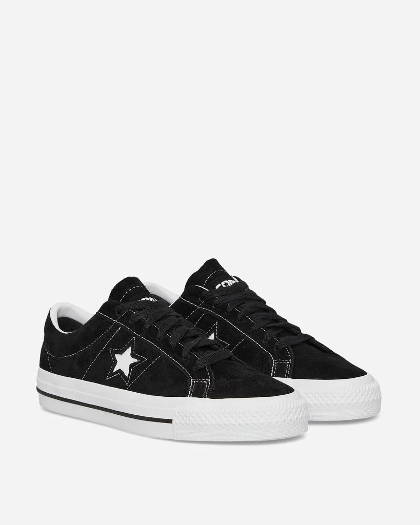 Converse One Star Pro Nubuck Leather Sneakers Black 2