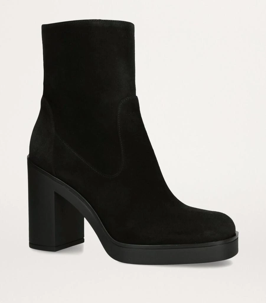 Stuart Weitzman Suede Bethany Boots 80 3