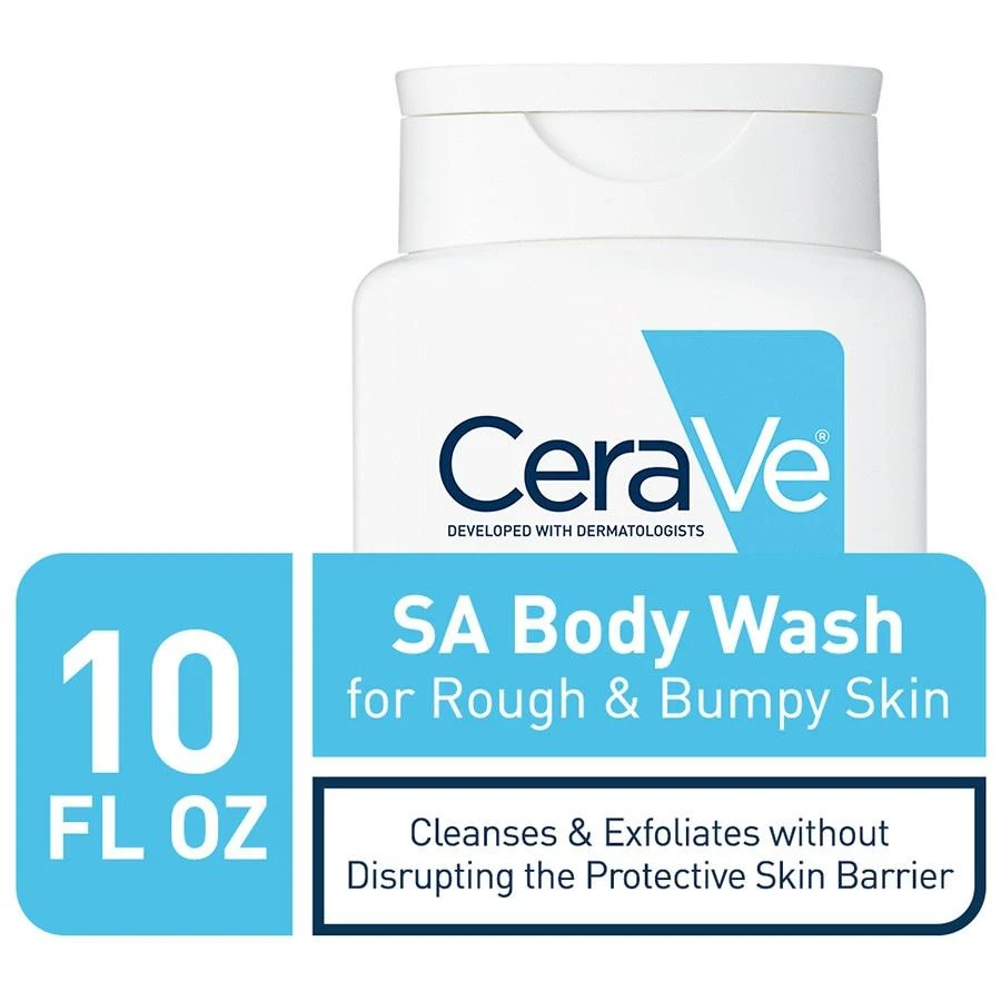 CeraVe SA Body Wash, Gentle Exfoliating Salicylic Acid Cleanser for Rough & Bumpy Skin 3