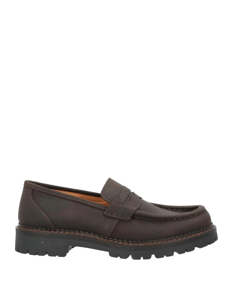 Shop Classic Penny Strap Loafers In Smooth Black Leather on  display picture 3