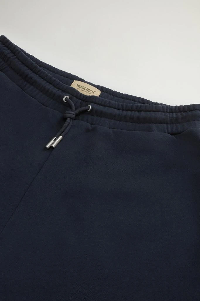Woolrich Pure Cotton Fleece Shorts - Women - Blue 5