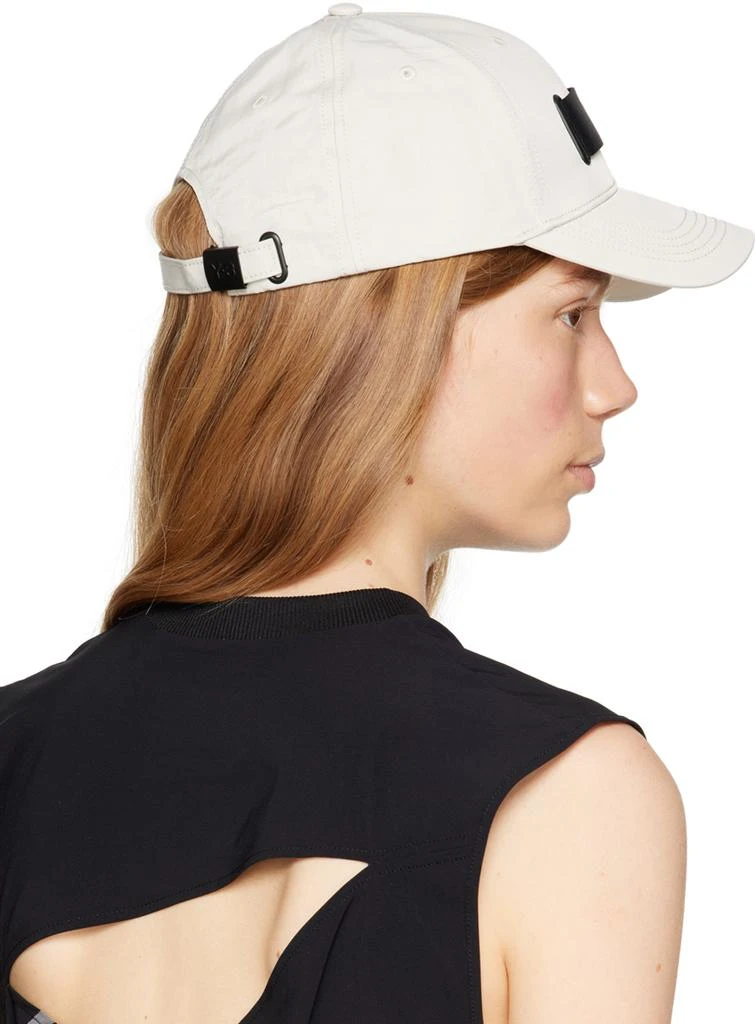 Y-3 Beige Webbing Cap 3