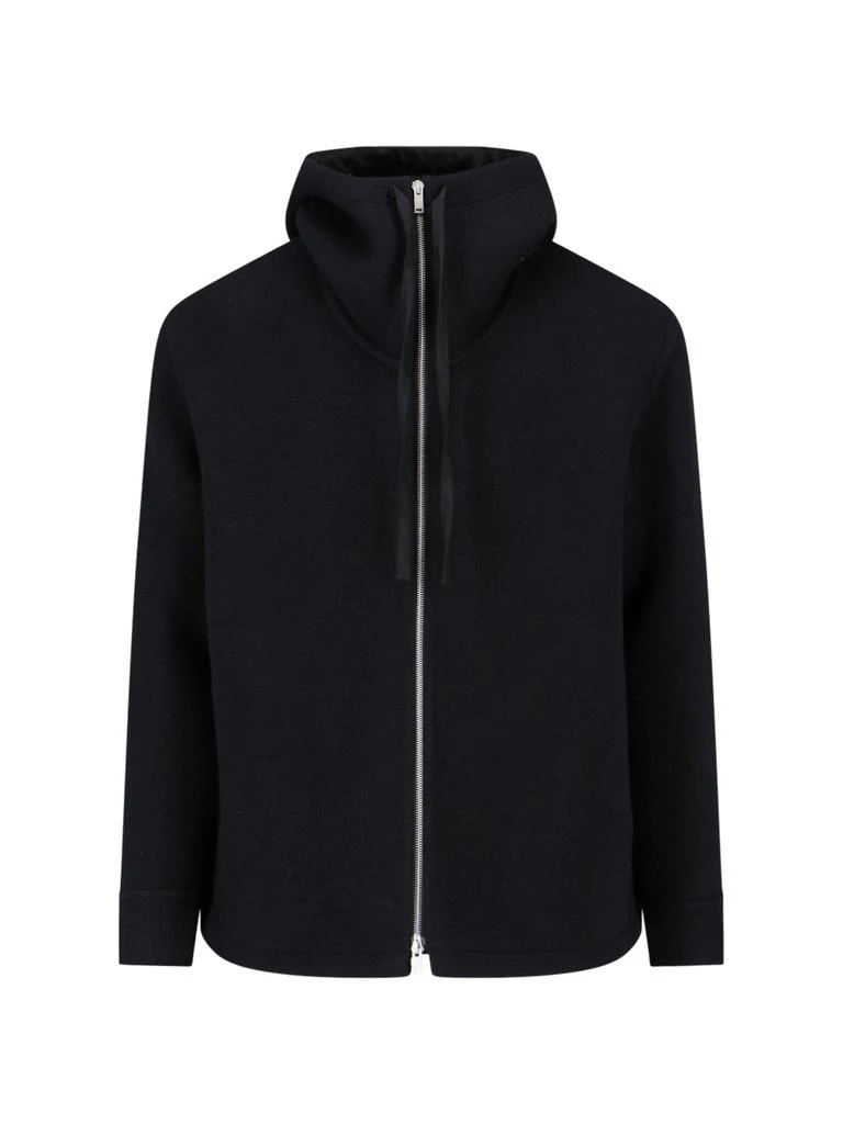 Jil Sander Jil Sander Zipped Hooded Jacket from Cettire