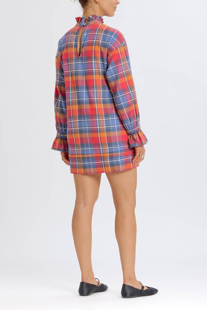 Something Navy Something Navy - Mock Neck Plaid Dress