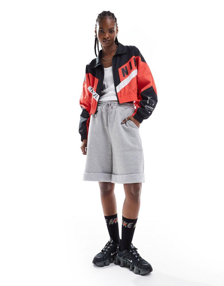 Nike Nike Streetwear woven jacket in red and black