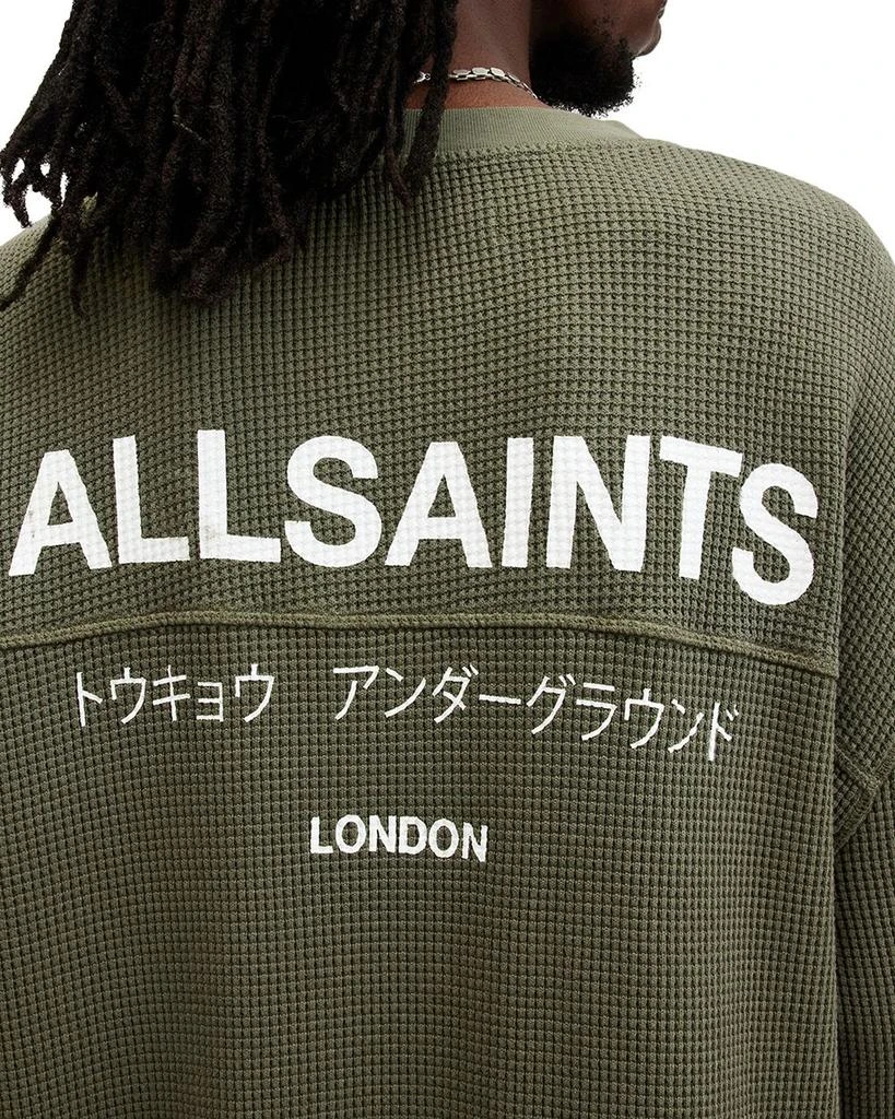 ALL SAINTS Crypt Long Sleeve Waffle Crew 5