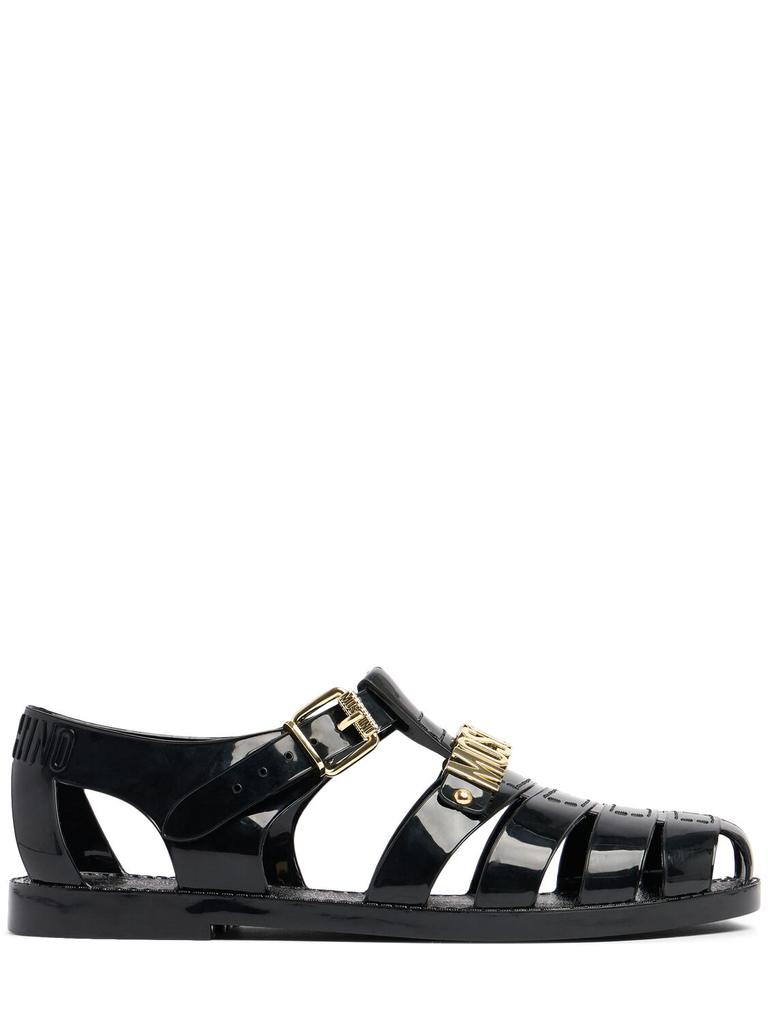 MOSCHINO 15mm Jelly Pvc Fisherman Sandals