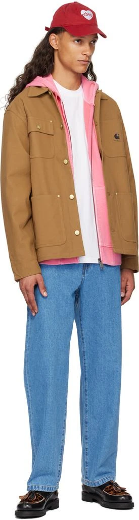 Carhartt WIP Pink Script Hoodie 4