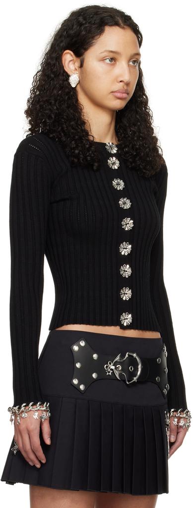 CHOPOVA LOWENA Black Daffy Cardigan
