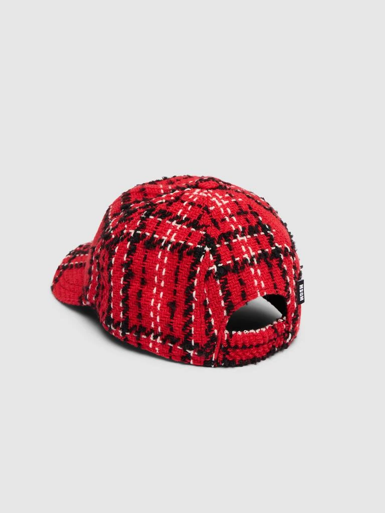 MSGM Tweed Baseball Hat 3