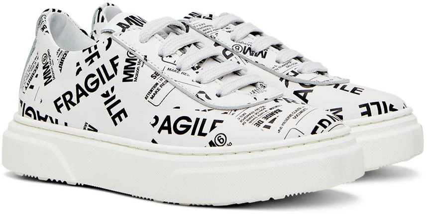MAISON MARGIELA Kids White Logo Sneakers 4
