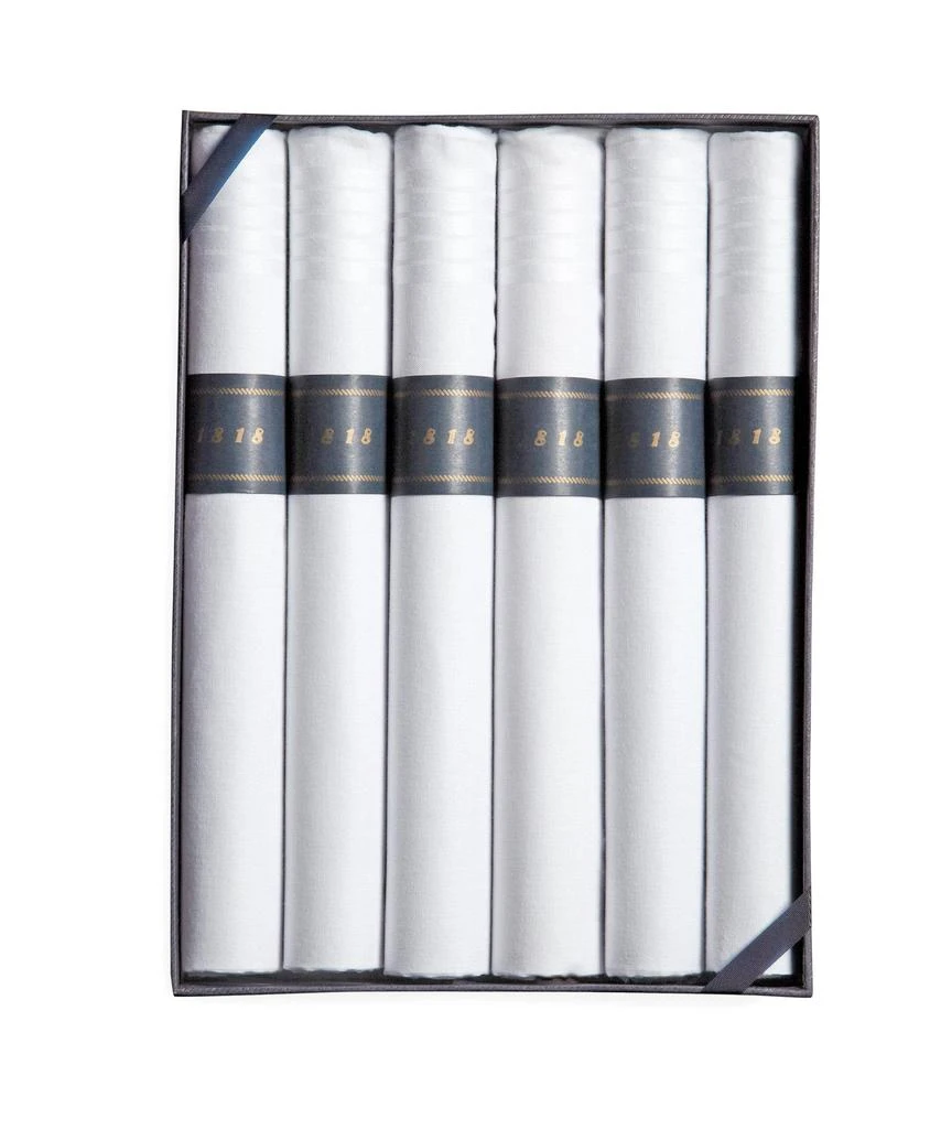 Brooks Brothers Cigar-Rolled Handkerchiefs-Set of 6 1