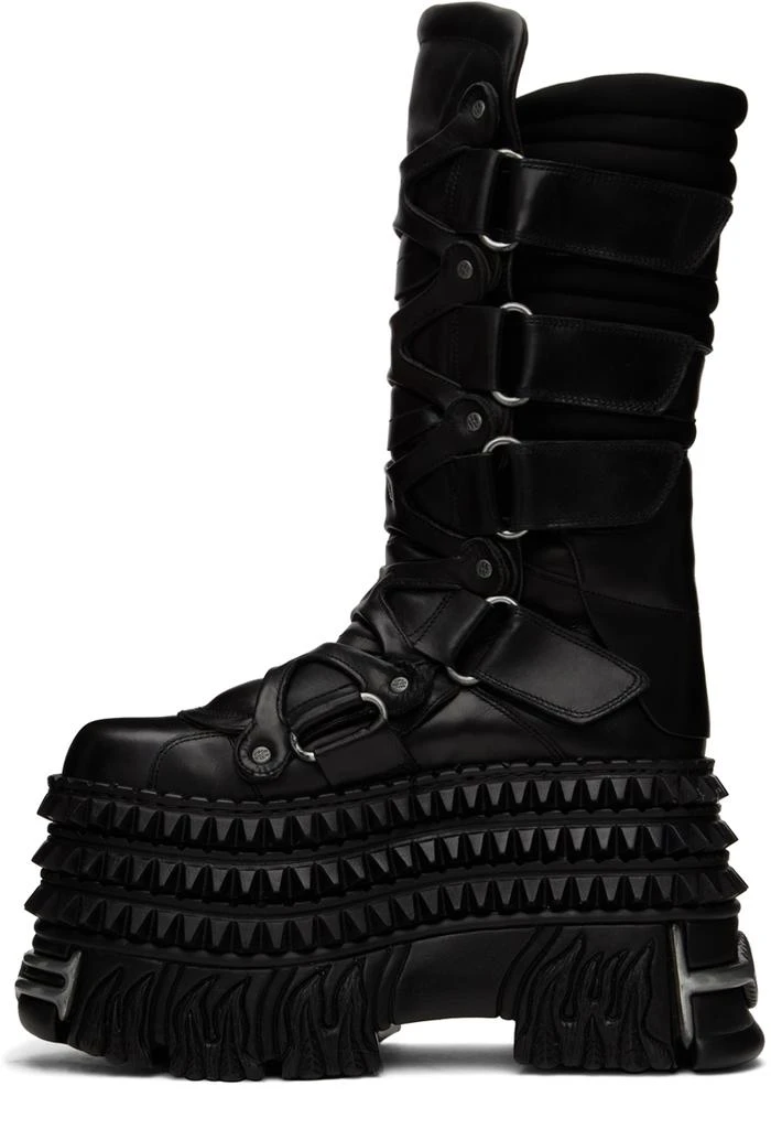 Vetements Black New Rock Edition Tower Boots 3